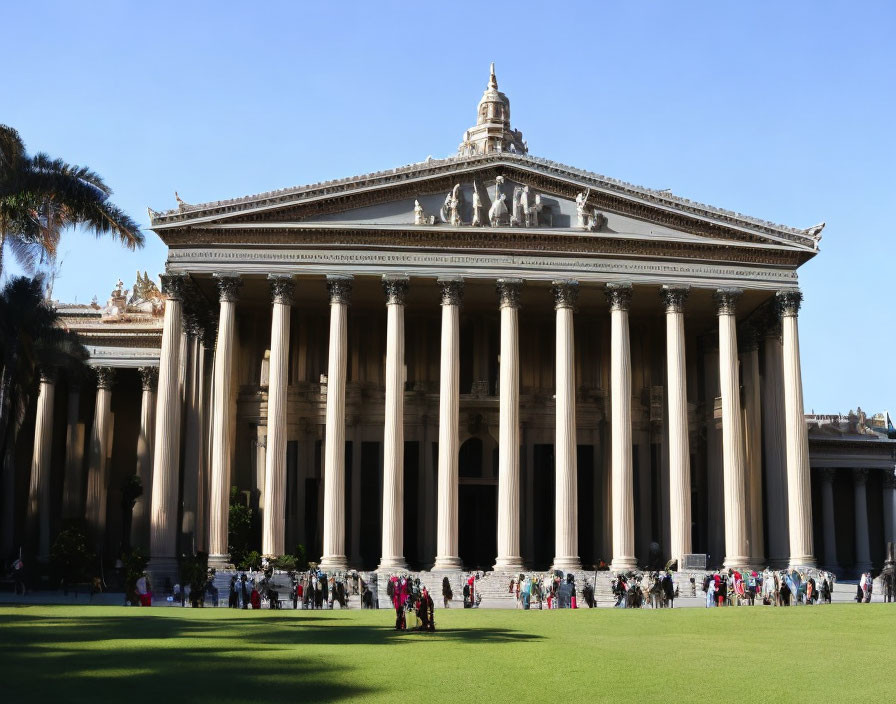 Neoclassical Building with Corinthian Columns and Dome