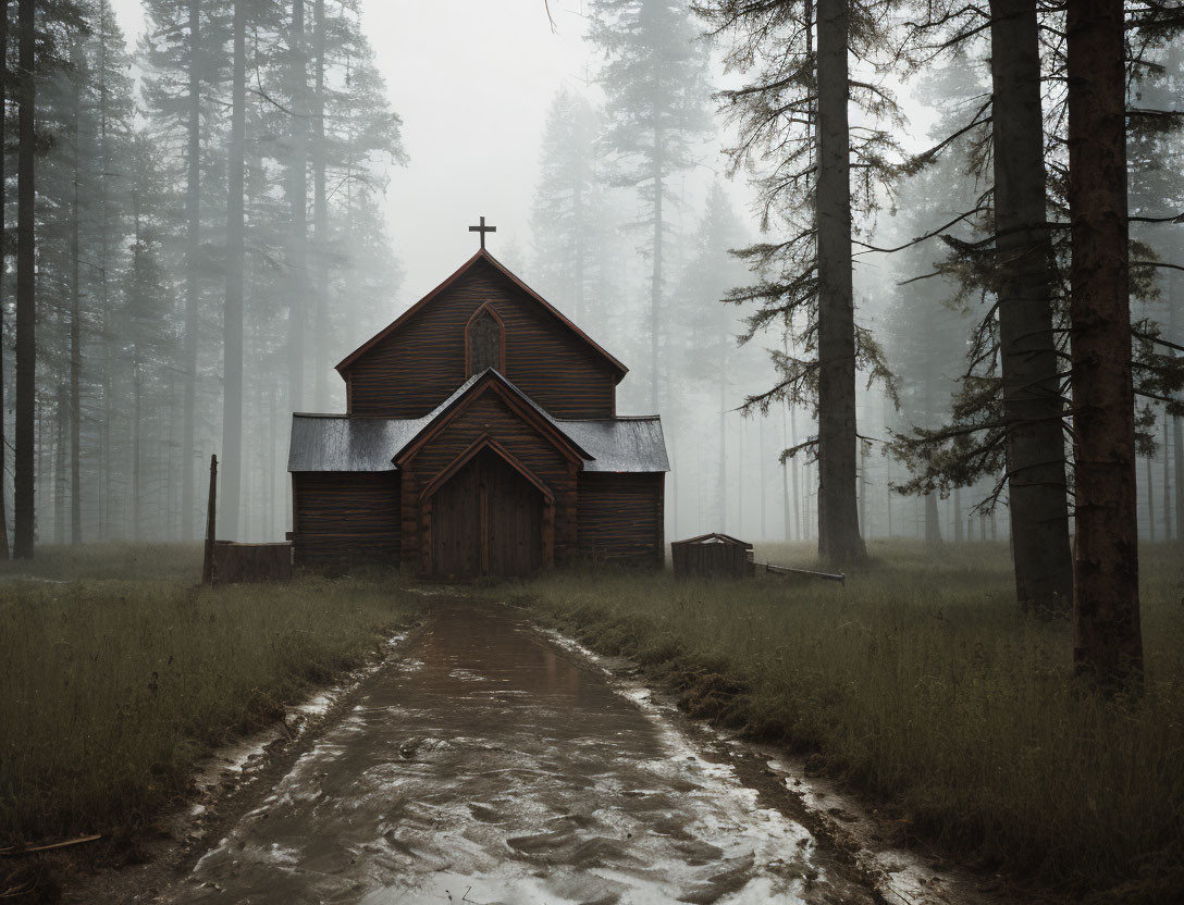 church built in a russian village