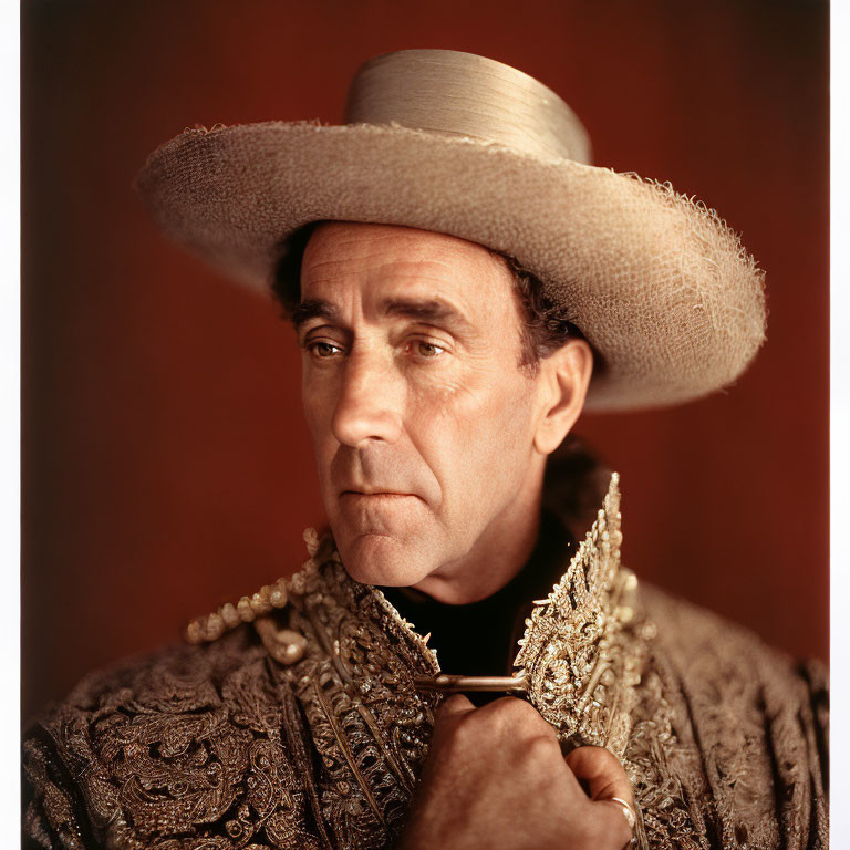 Traditional Mariachi Outfit with Embroidered Suit and Sombrero