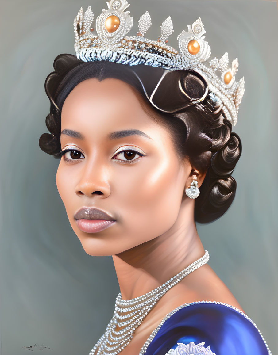 Queen Elizabeth as a black woman