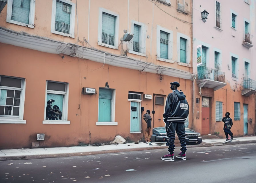 Person in Black Apparel Skateboarding in Urban Setting