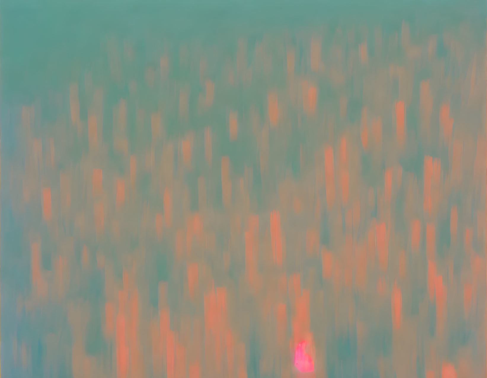 Abstract Turquoise and Orange Blurry Pattern in Nature Theme