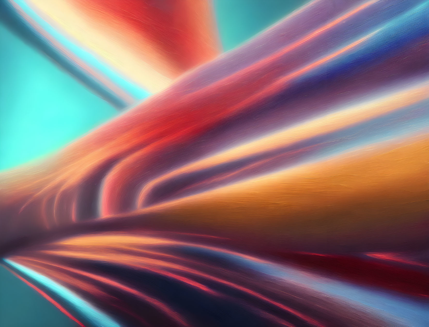 Vibrant Abstract Background with Flowing Lines in Blue, Red, and Golden Hues