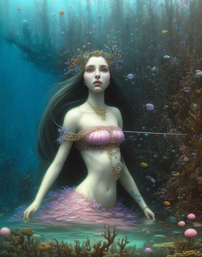 Underwater girl