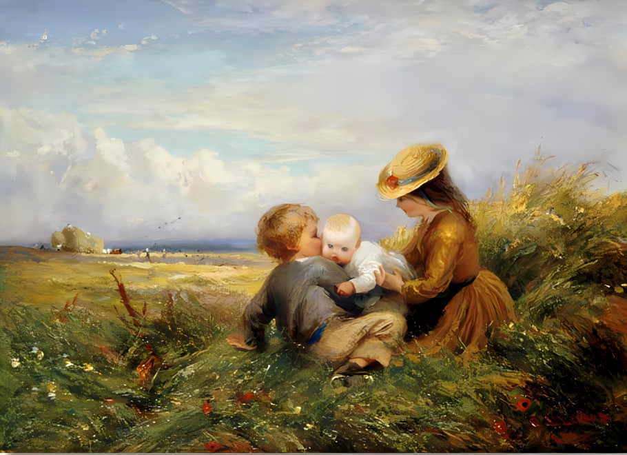 Children in a Field