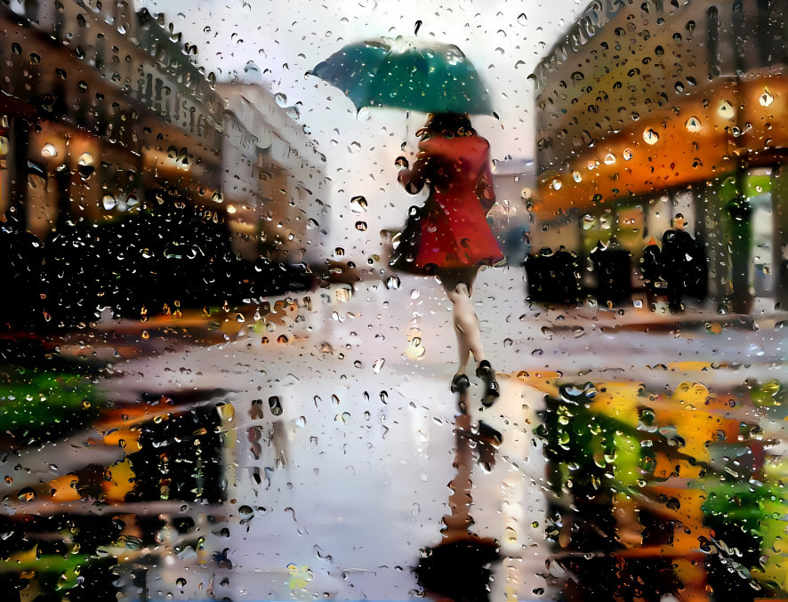 Girl with an umbrella