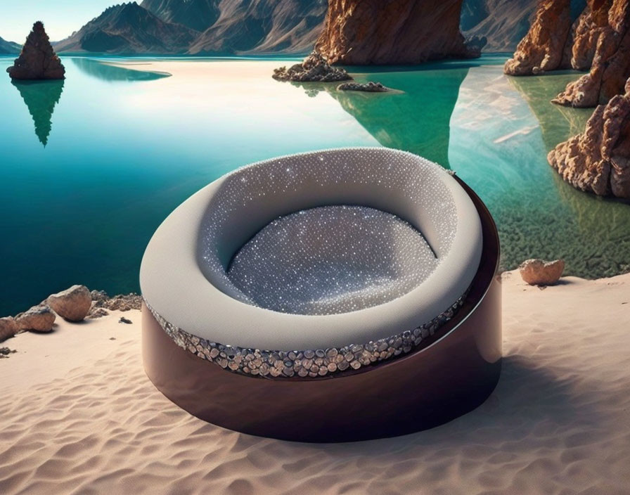 Luxurious Geode-Inspired Lounge Chair by Calm Waters