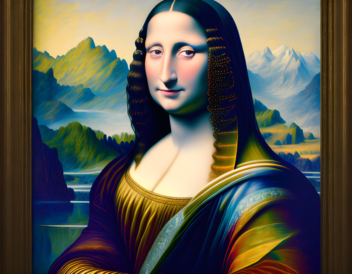 Mona Lisa painted by Monet