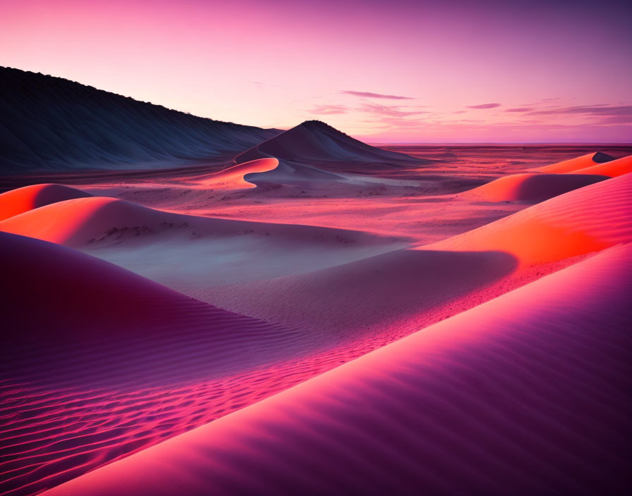 Pink sand