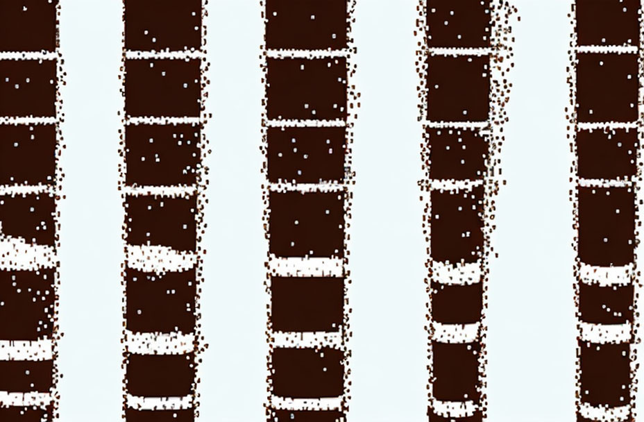 Abstract Brown and White Rectangles in Vertical Rows