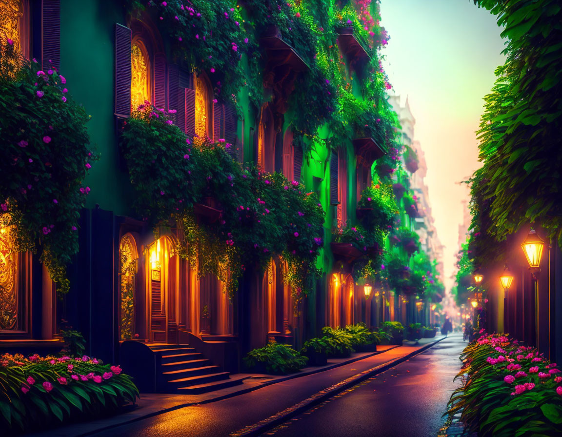 Lush green street