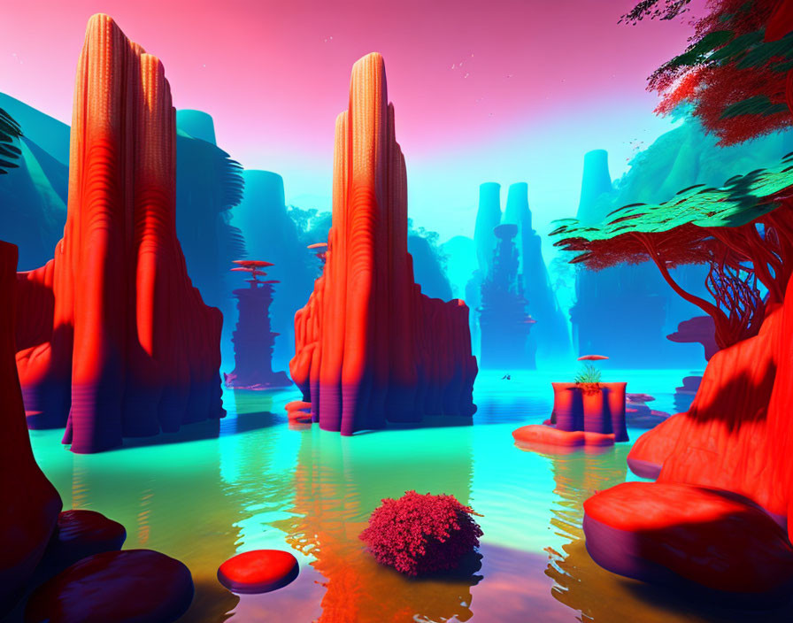 Psychadelic lagoon