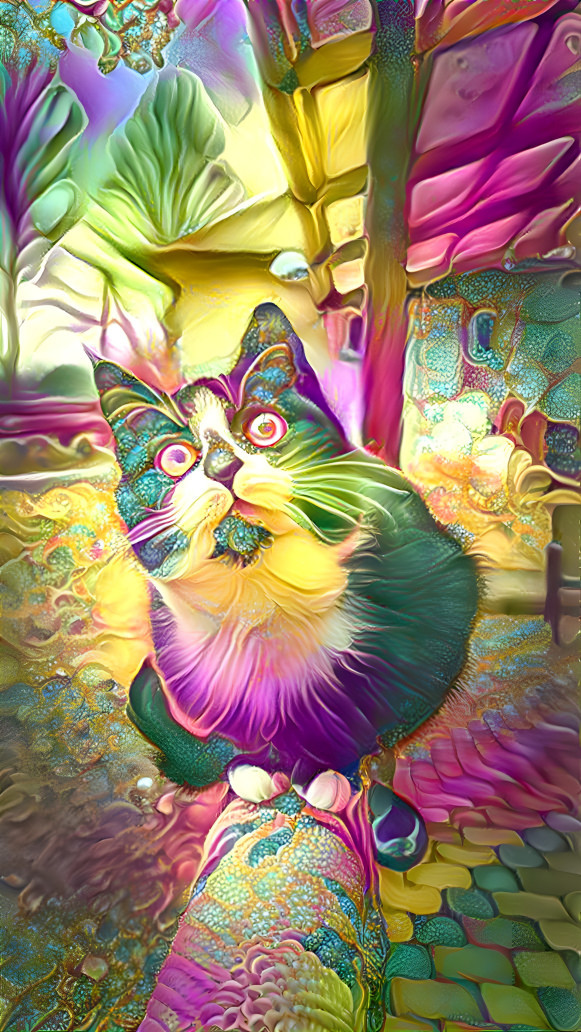 Psychedelic cat