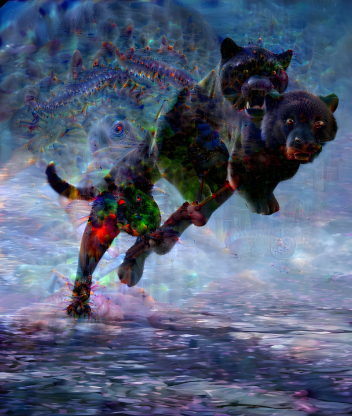 Astral projection of a sick panther
