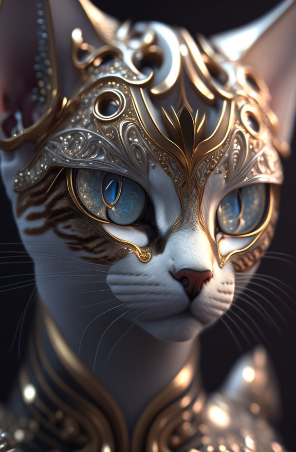 Fantasy portrait cat 