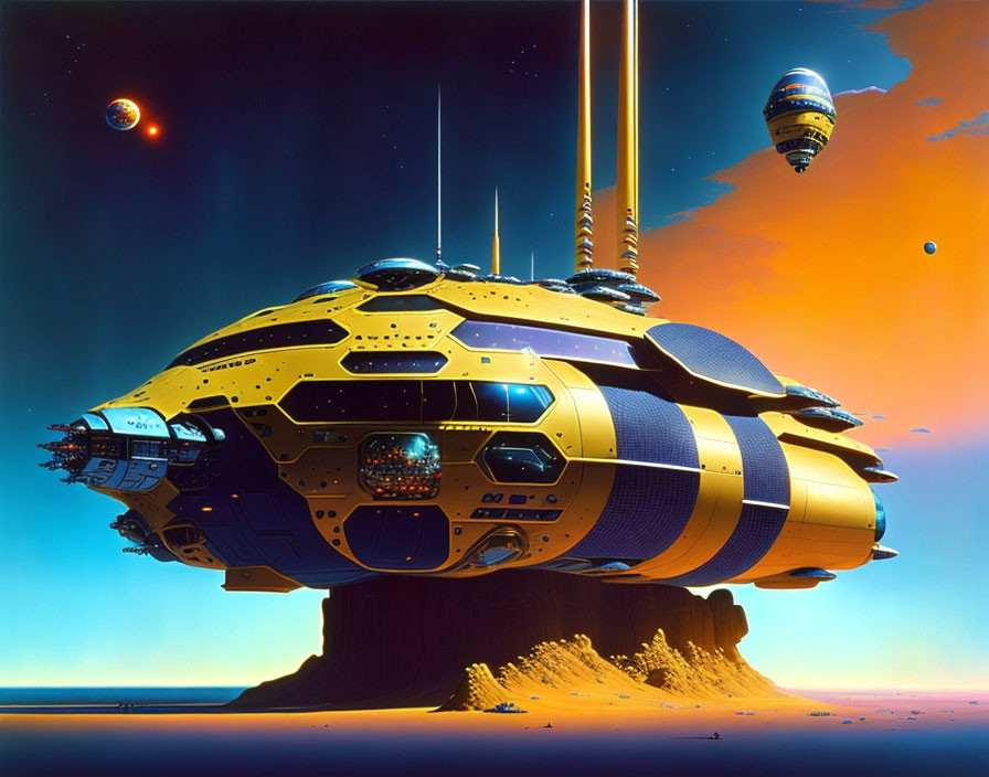 Spaceship ala Chris Foss