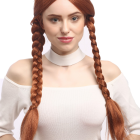 Digital portrait of woman with braided hair in white off-shoulder dress and choker, featuring