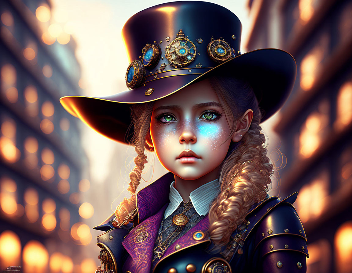 Steampunk little girl