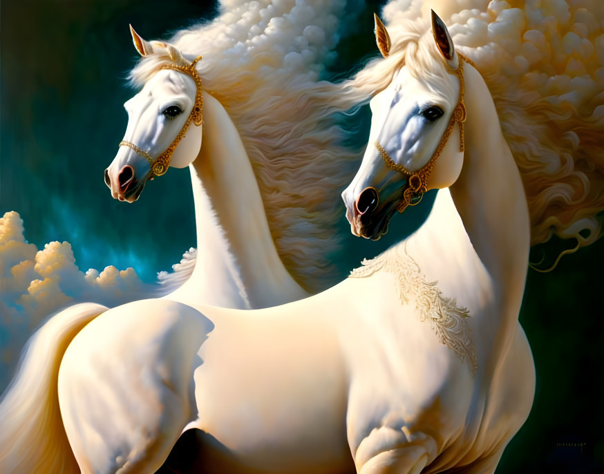 white horses