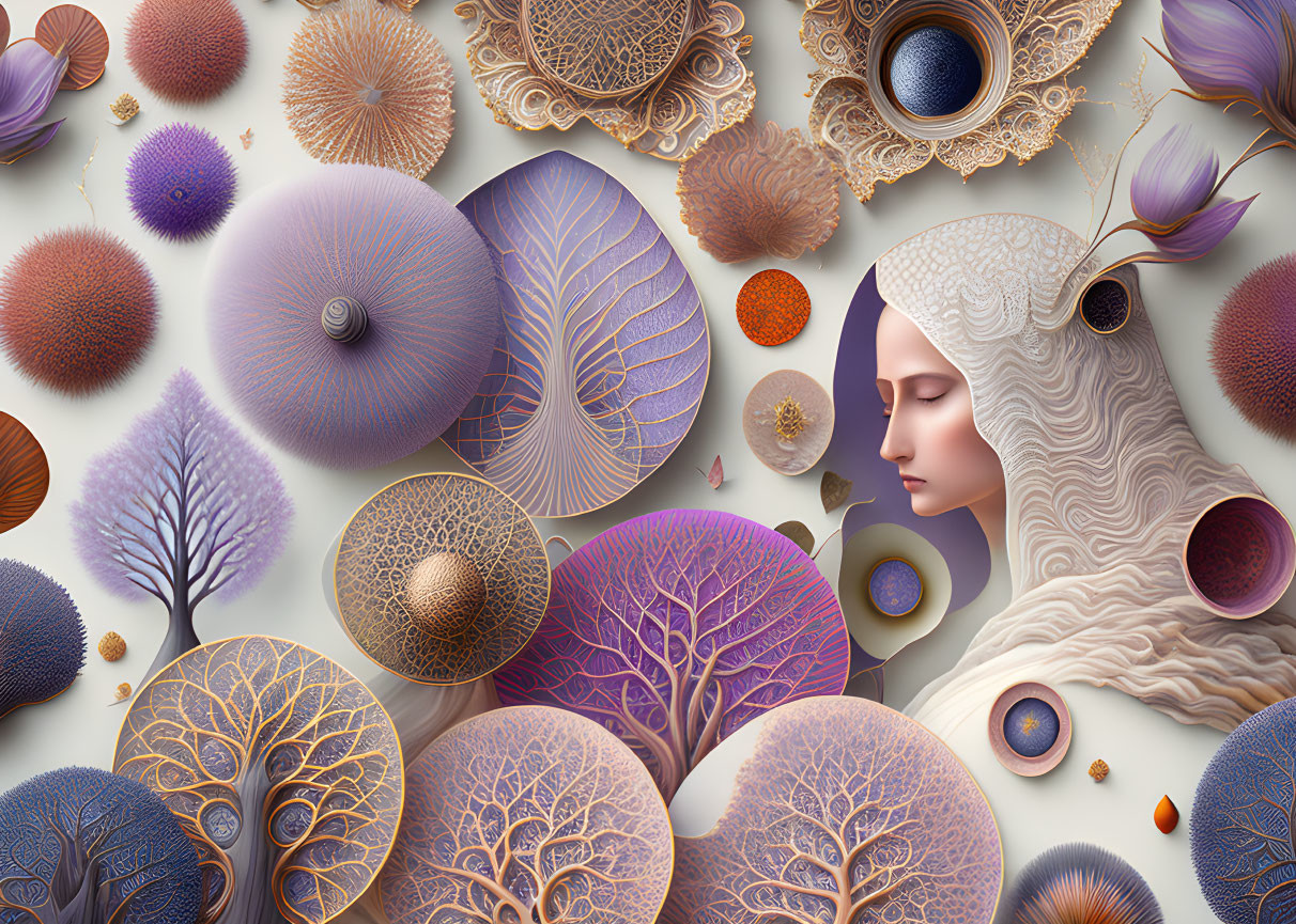 Surreal Design with Organic Forms and Soft Colors
