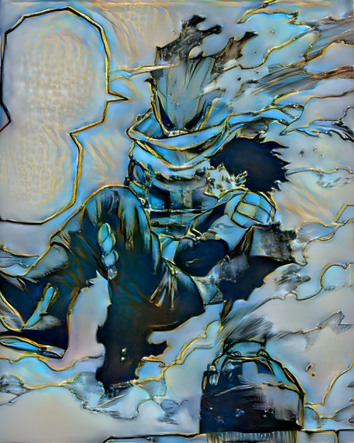 Dark Deku Glass art