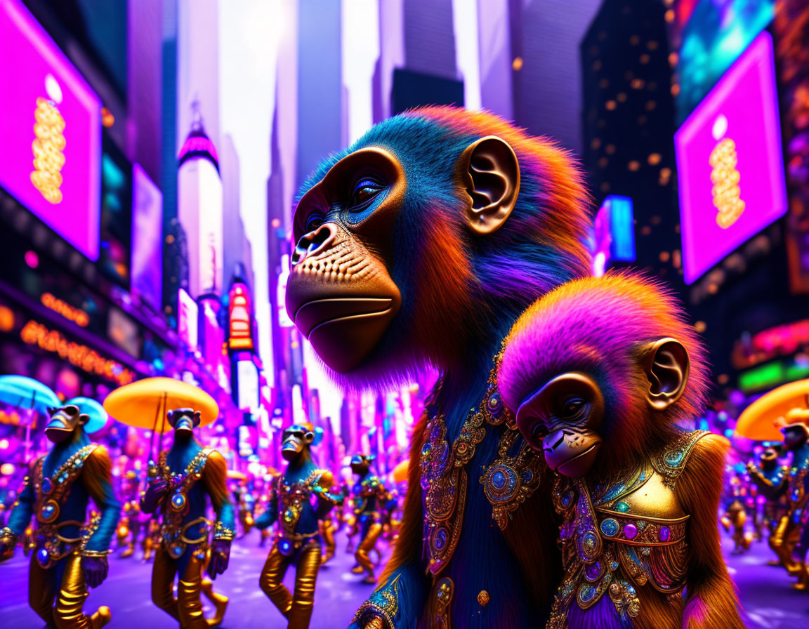 Monkeys in Time Square