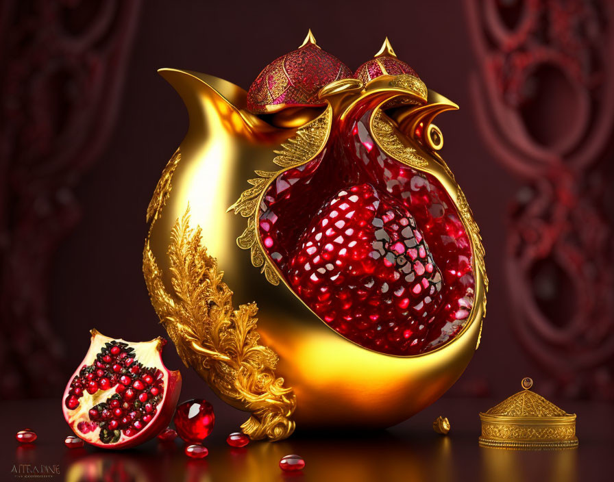 Pomegranate crystal