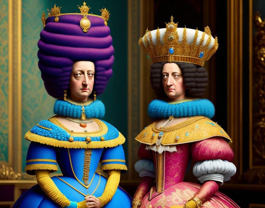 Marge Simpson in the court of Louis XIV