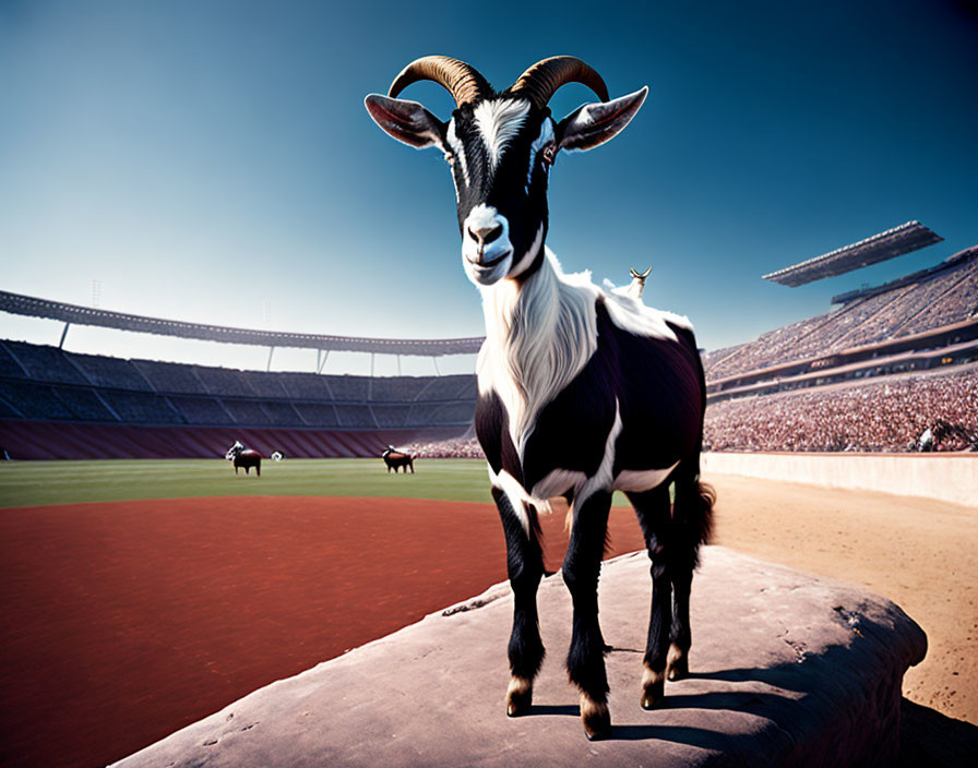 Goat on the ipodrome