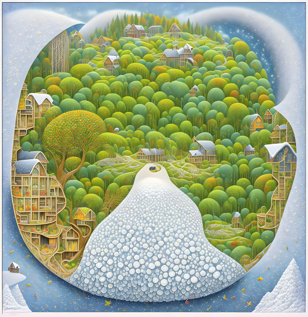 Seasons by Jacek Yerka