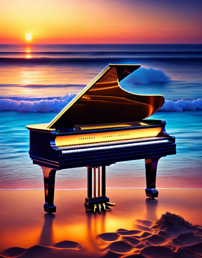 piano on the beach