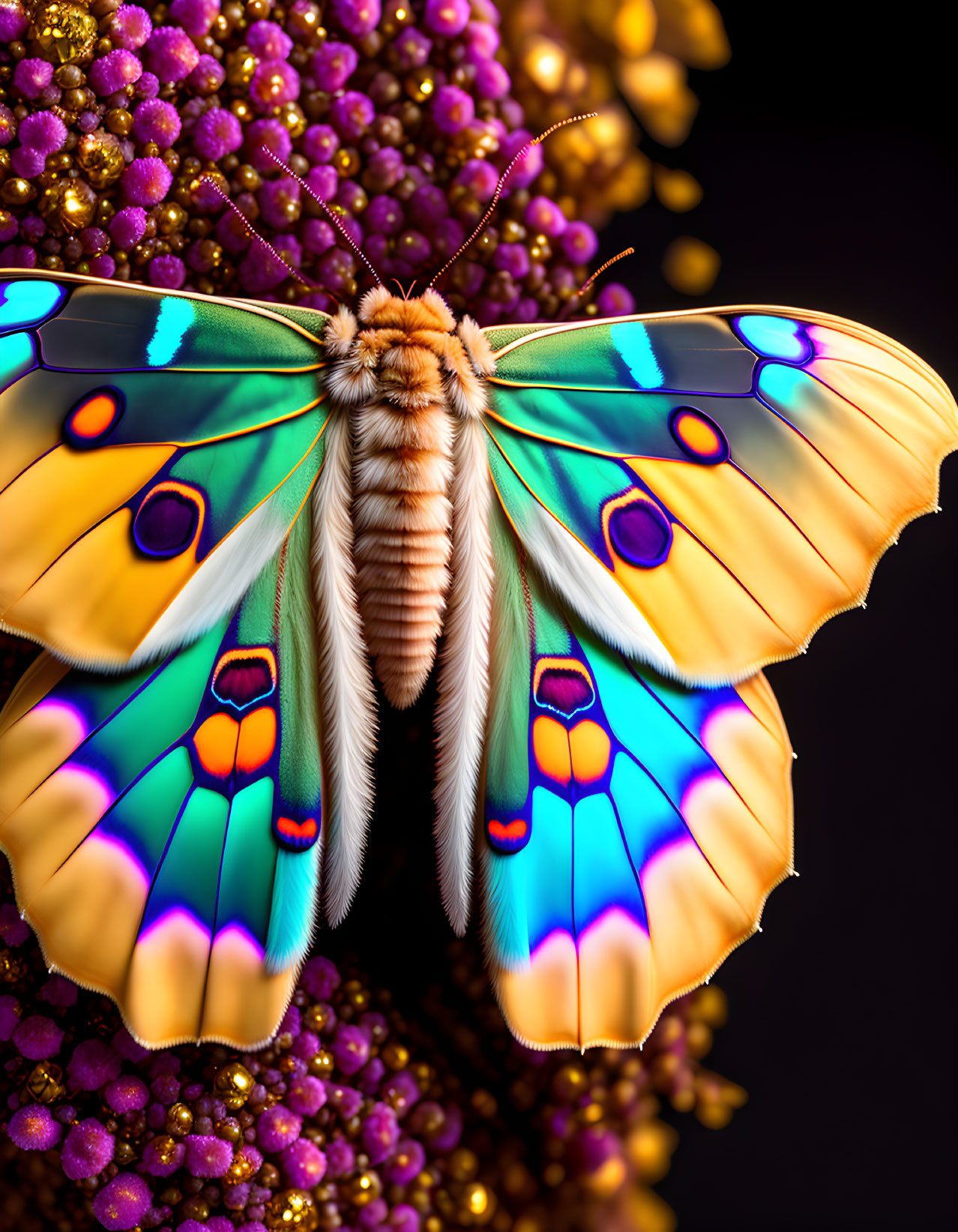 Giant silk moth (Adelowalkeria tristygma)