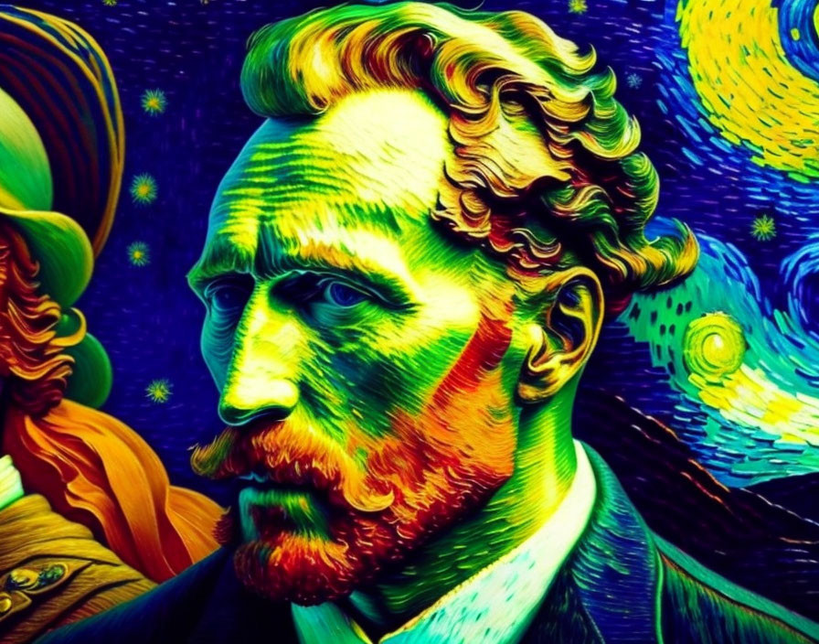 Colorful artistic depiction inspired by Vincent van Gogh's style