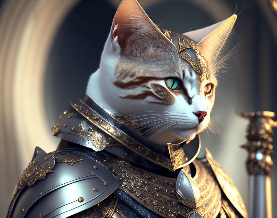 cat in armor