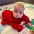 Adorable Baby in Colorful Bee Costume with Plush Bee Toy