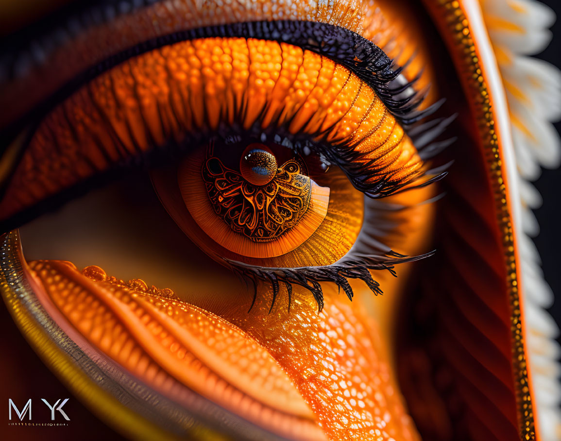 orange eye