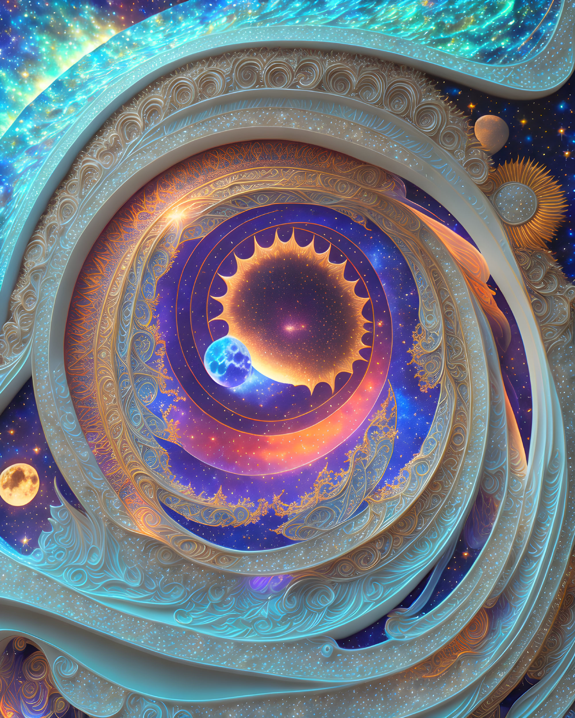 Celestial Symphony: Cosmic Fractals