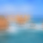 Limestone Stacks in Blue Sea with Pastel Sky