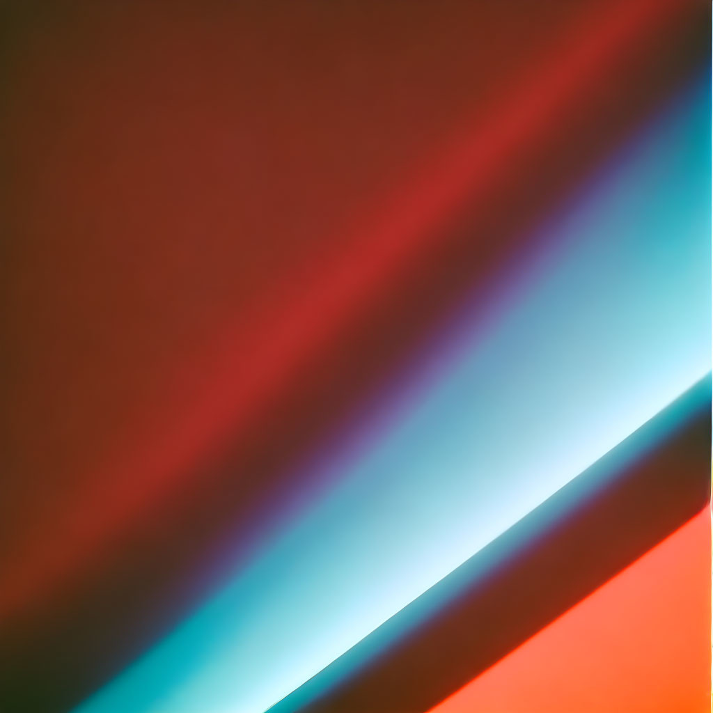 Colorful Abstract Image: Smooth Gradients of Orange, Red, and Blue