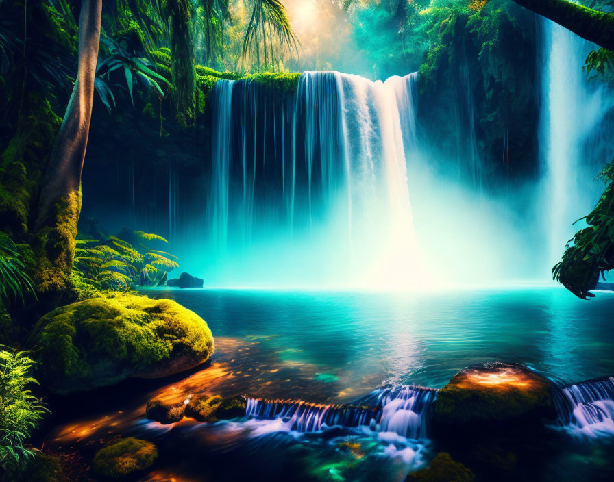 Jungle waterfall