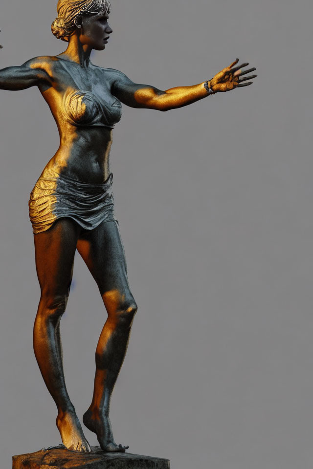 Blindfolded Woman Statue Holding Balance Scale