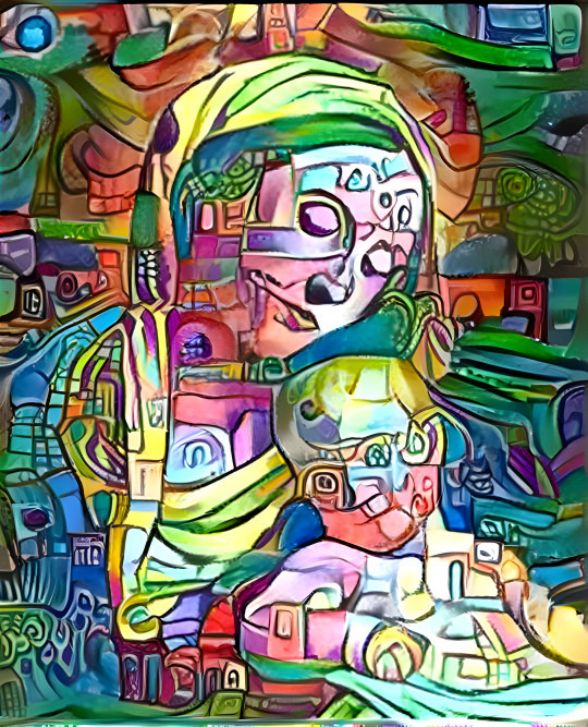 The Hundertwasser Mary Mother and Child