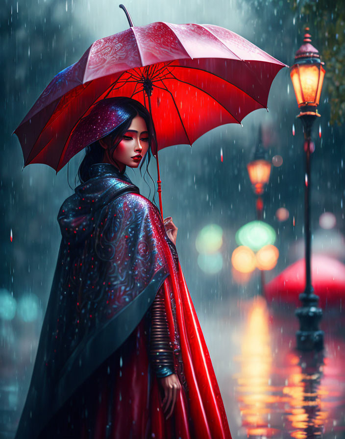 The Girl in the Red Umbrella