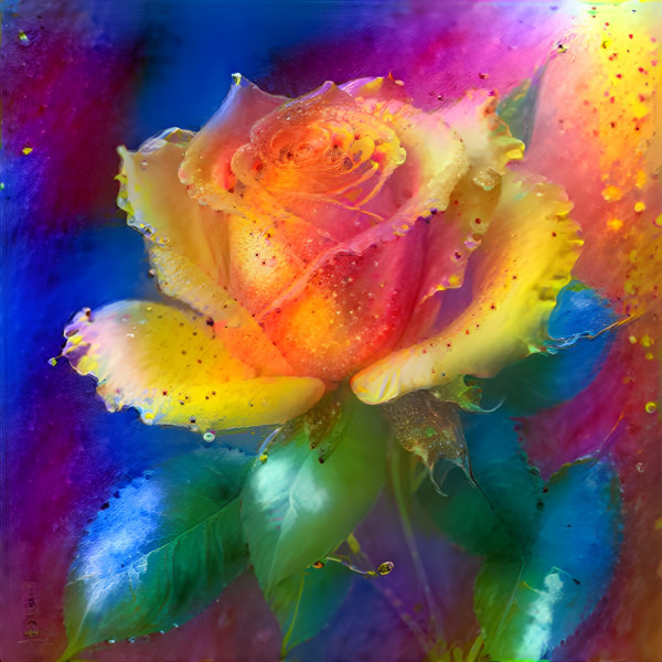 Rainbow Rose