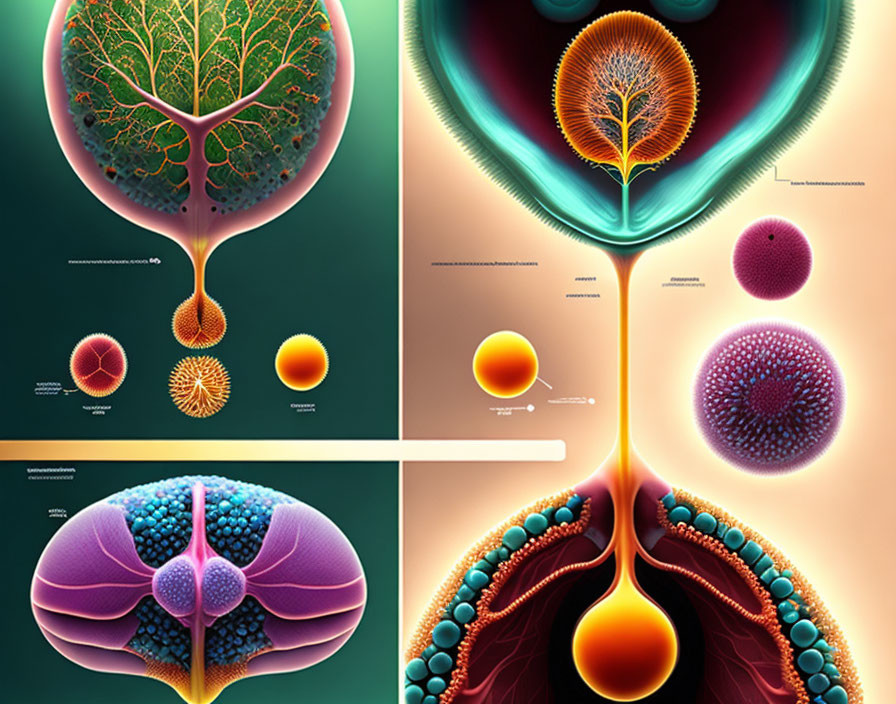 Detailed Human Respiratory System Diagrams with Alveoli and Airway Structures