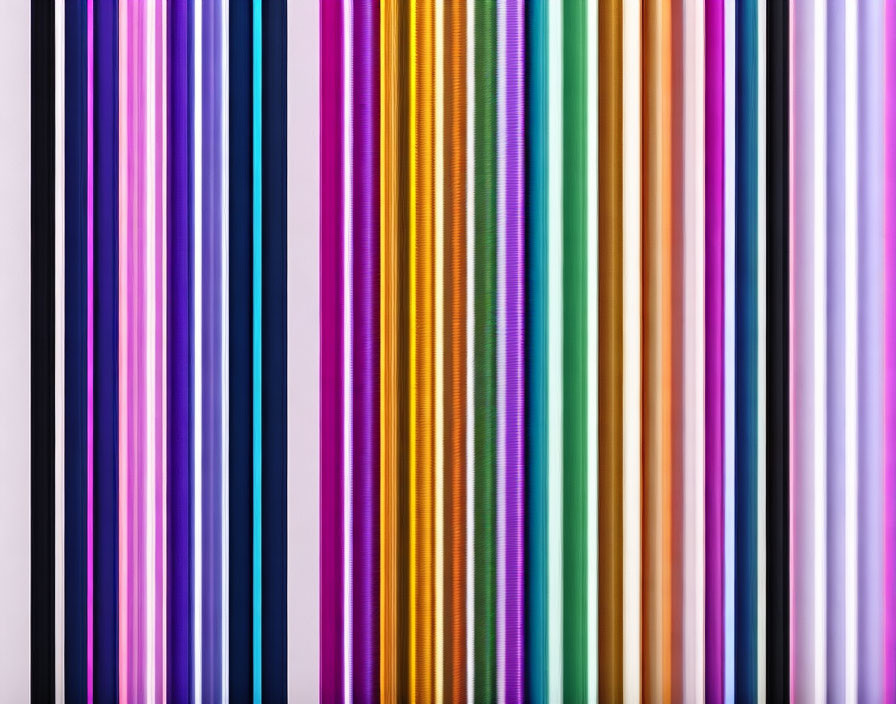 Multicolored Vertical Stripes Pattern on Textile Surface