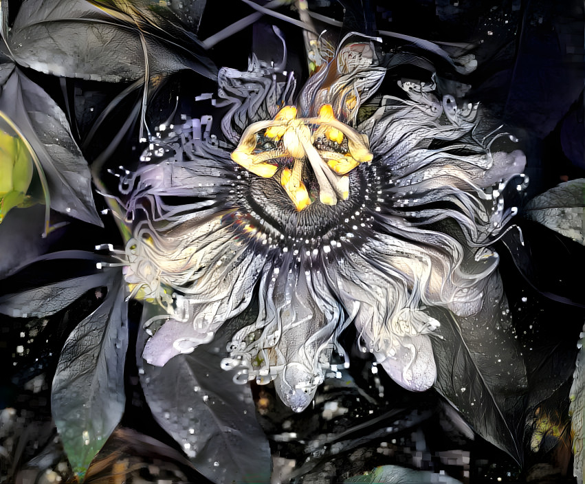 passion flower grey