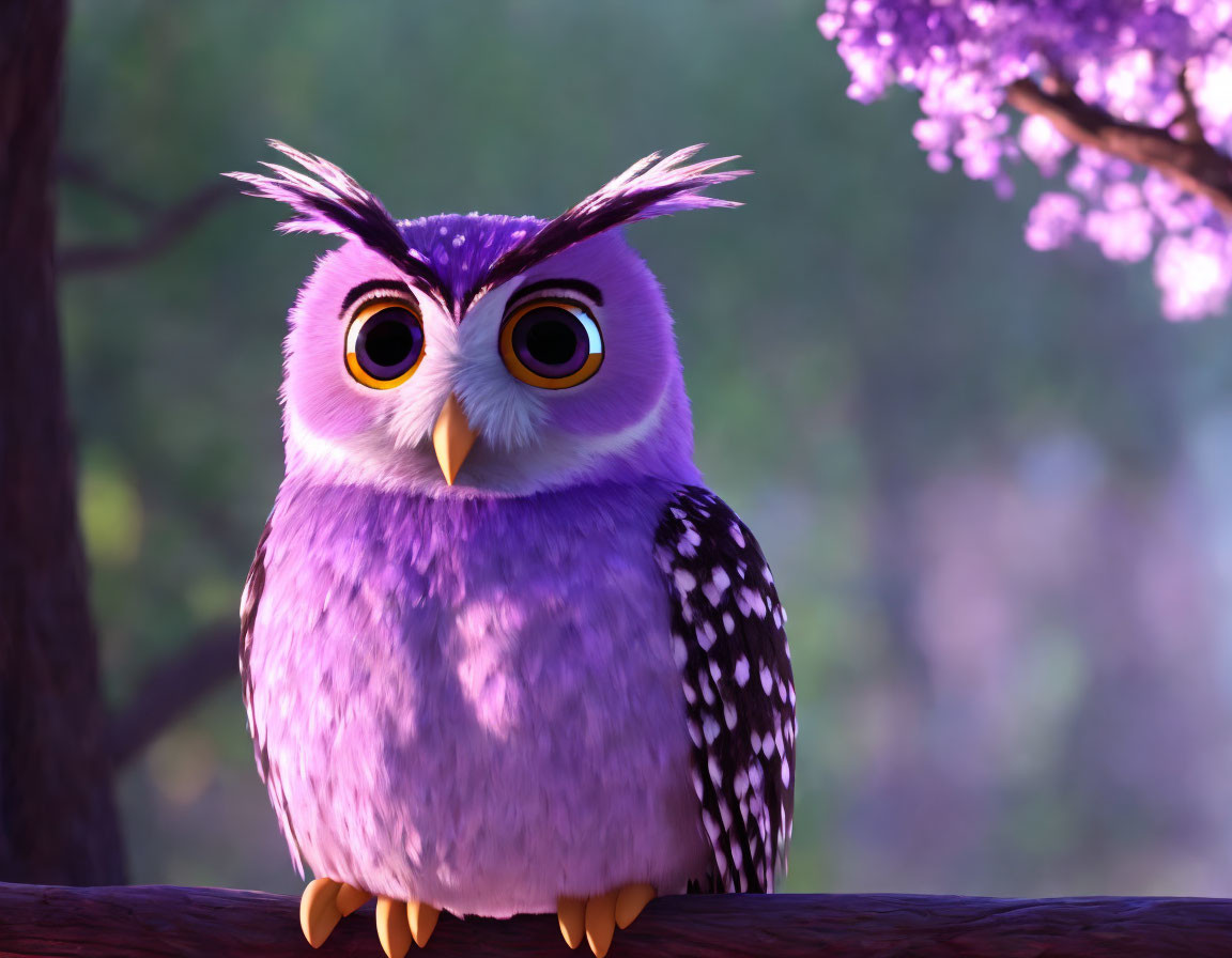 purple owl