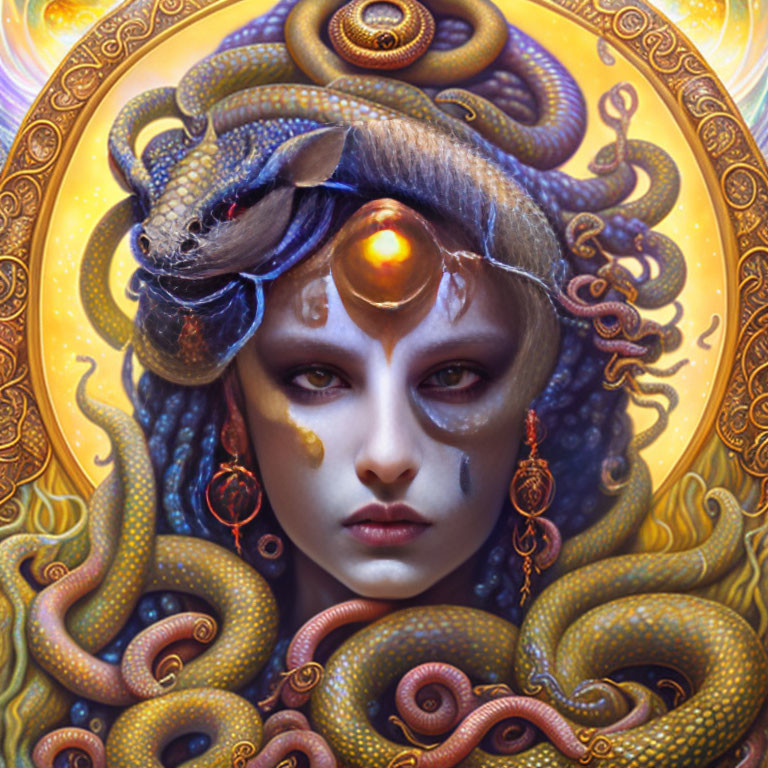 Medusa Gorgona looking to you