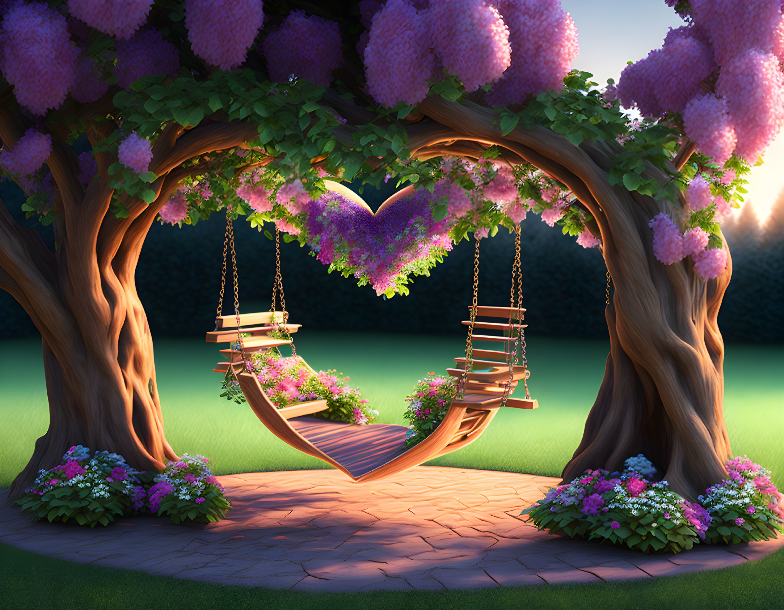 Park of Romance.A park of romance. Swing 1